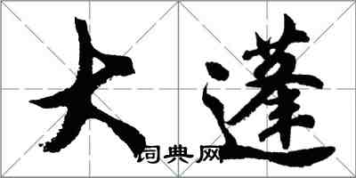 胡问遂大蓬行书怎么写