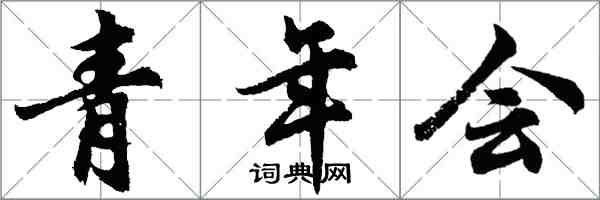 胡问遂青年会行书怎么写