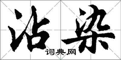 胡问遂沾染行书怎么写