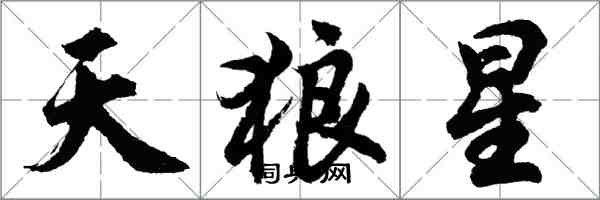 胡问遂天狼星行书怎么写