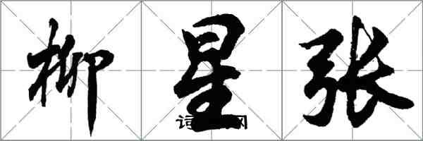 胡问遂柳星张行书怎么写