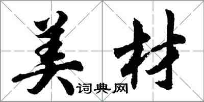 胡问遂美材行书怎么写