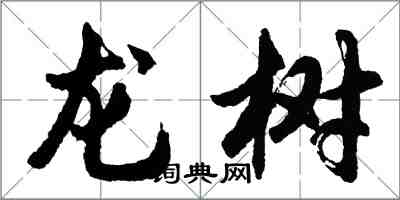 胡问遂龙树行书怎么写