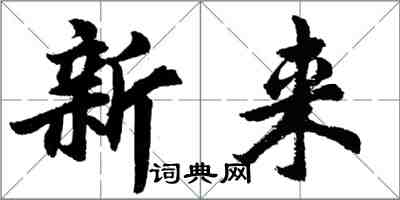 胡问遂新来行书怎么写