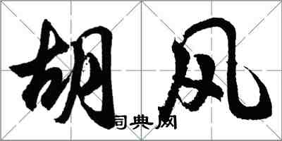 胡问遂胡风行书怎么写