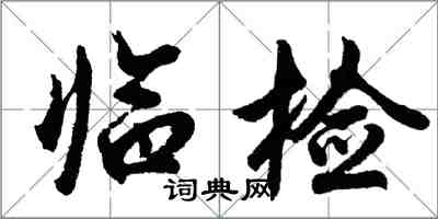 胡问遂临检行书怎么写