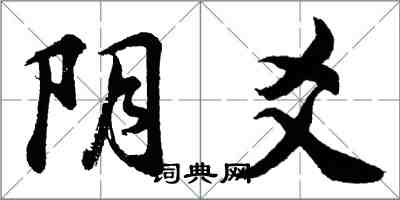 胡问遂阴爻行书怎么写