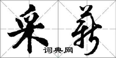 胡问遂采薪行书怎么写