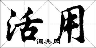 胡问遂活用行书怎么写