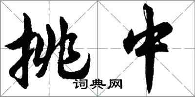 胡问遂挑中行书怎么写