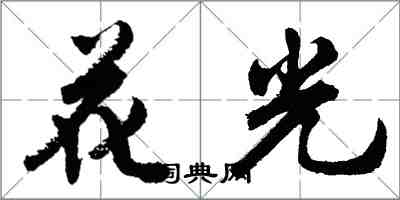 胡问遂花光行书怎么写