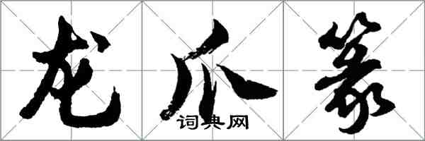 胡问遂龙爪篆行书怎么写