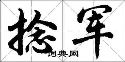 胡问遂捻军行书怎么写