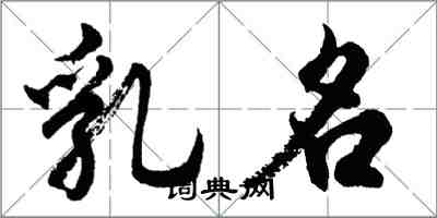 胡问遂乳名行书怎么写