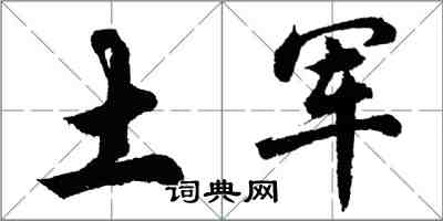 胡问遂土军行书怎么写