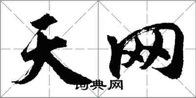 胡问遂天网行书怎么写