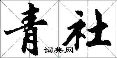 胡问遂青社行书怎么写