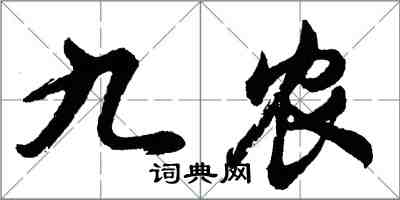 胡问遂九农行书怎么写