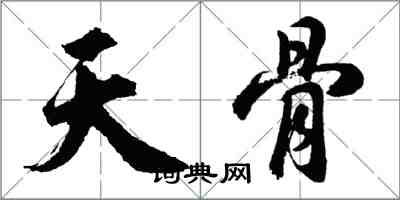 胡问遂天骨行书怎么写