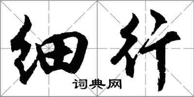 胡问遂细行行书怎么写