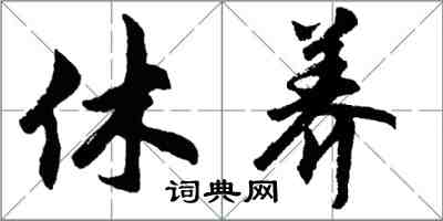 胡问遂休养行书怎么写