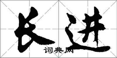 胡问遂长进行书怎么写