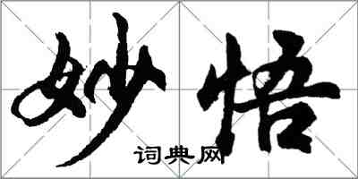 胡问遂妙悟行书怎么写