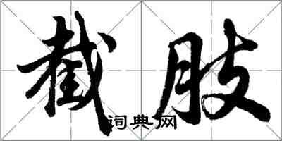 胡问遂截肢行书怎么写