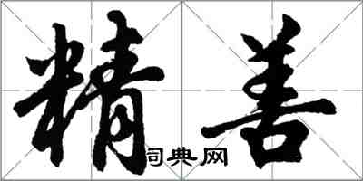 胡问遂精善行书怎么写