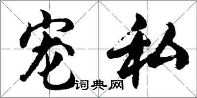 胡问遂宠私行书怎么写