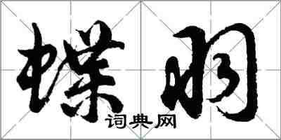 胡问遂蝶羽行书怎么写