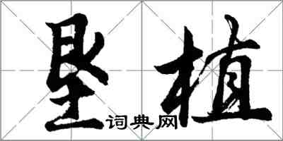 胡问遂垦植行书怎么写