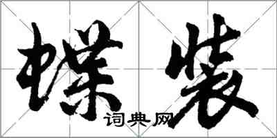 胡问遂蝶装行书怎么写