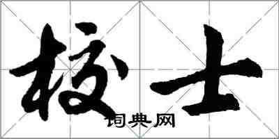 胡问遂校士行书怎么写