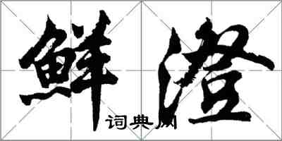 胡问遂鲜澄行书怎么写