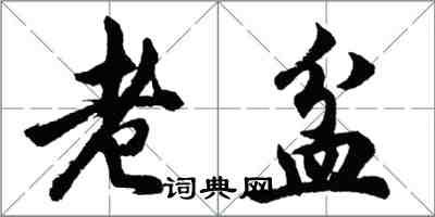 胡问遂老盆行书怎么写