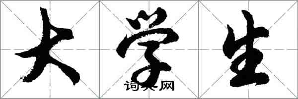 胡问遂大学生行书怎么写