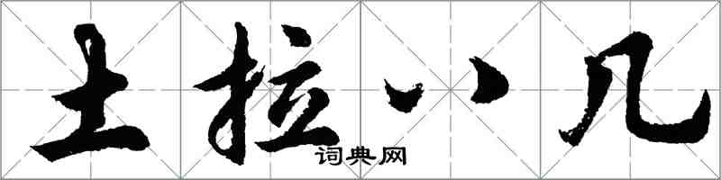 胡问遂土拉八几行书怎么写