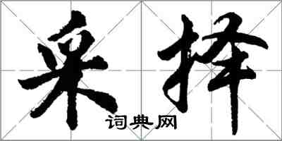 胡问遂采择行书怎么写