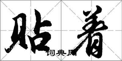 胡问遂贴着行书怎么写