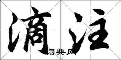 胡问遂滴注行书怎么写