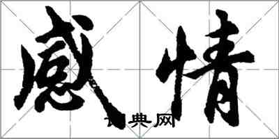 胡问遂感情行书怎么写