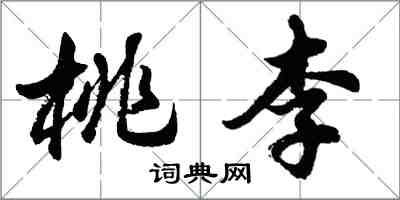 胡问遂桃李行书怎么写