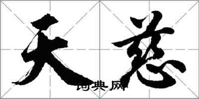 胡问遂天慈行书怎么写