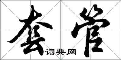 胡问遂套管行书怎么写