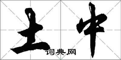 胡问遂土中行书怎么写