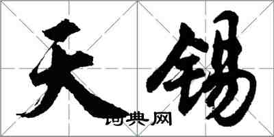 胡问遂天锡行书怎么写