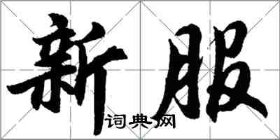 胡问遂新服行书怎么写