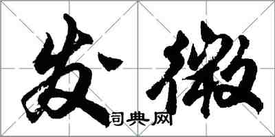 胡问遂发微行书怎么写