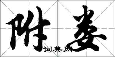 胡问遂附娄行书怎么写